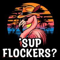 Flamingo Sunglasses Vacation Tropical Flock 70s 80s 90s Gift Coffee Mug thumb 5