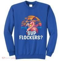 Flamingo Sunglasses Vacation Tropical Flock 70s 80s 90s Gift Sweatshirt thumb 0