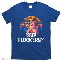 Flamingo Sunglasses Vacation Tropical Flock 70s 80s 90s Gift T-Shirt thumb 0