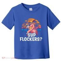 Flamingo Sunglasses Vacation Tropical Flock 70s 80s 90s Gift Toddler T-Shirt thumb 0