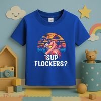 Flamingo Sunglasses Vacation Tropical Flock 70s 80s 90s Gift Toddler T-Shirt thumb 3