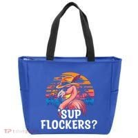 Flamingo Sunglasses Vacation Tropical Flock 70s 80s 90s Gift Tote Bag thumb 0
