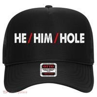 Funny Sarcastic Valentine's Day He Him Hole Hat thumb 0