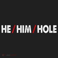 Funny Sarcastic Valentine's Day He Him Hole Hat thumb 2