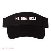 Funny Sarcastic Valentine's Day He Him Hole Visor thumb 0