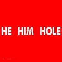 Funny Sarcastic Valentine's Day He Him Hole Santa Hat thumb 1