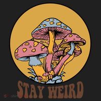 Funny Stay Weird Mushroom Meme Women's Sweatshirt thumb 2