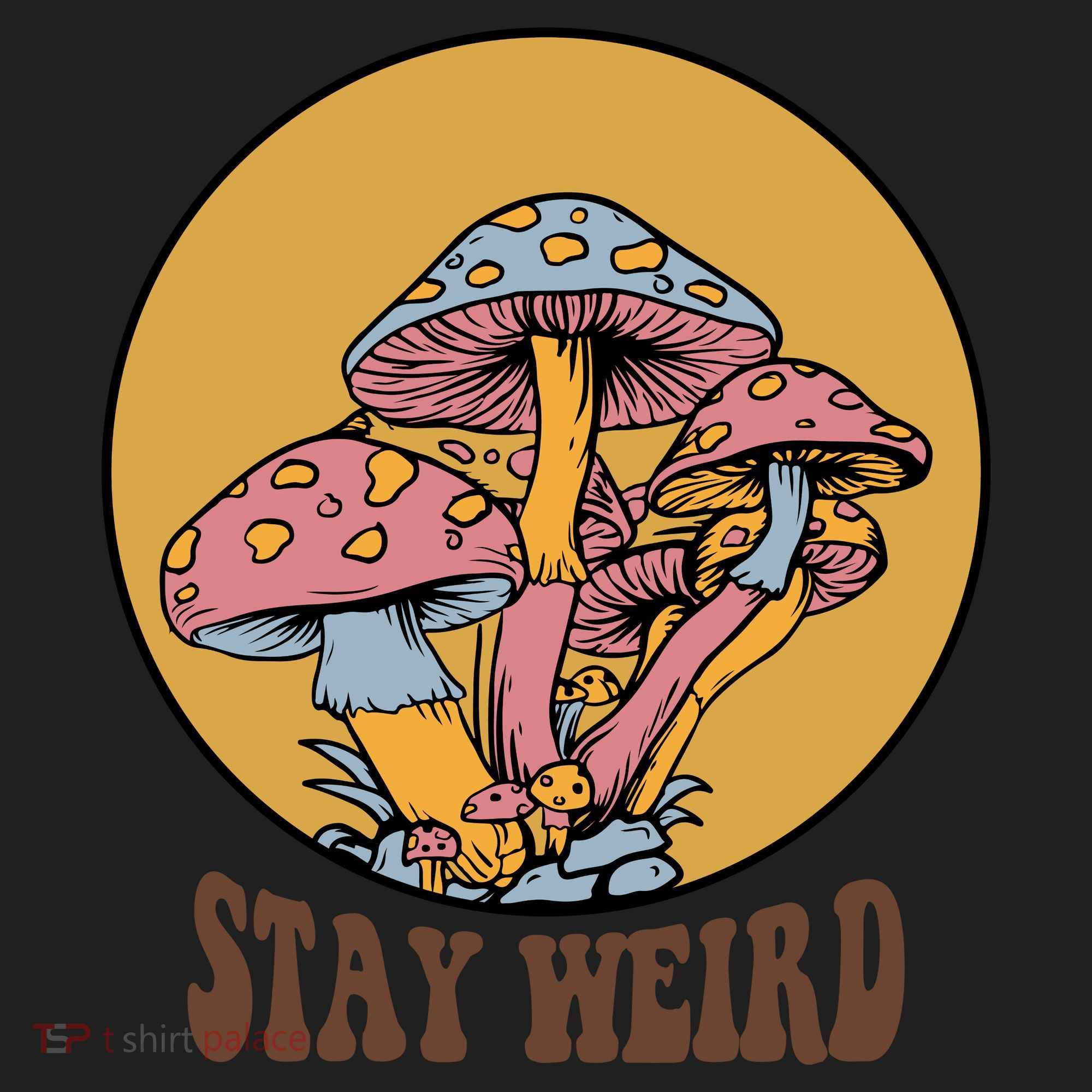 Funny Stay Weird Mushroom Meme Women's Sweatshirt