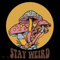 Funny Stay Weird Mushroom Meme Tote Bag thumb 4