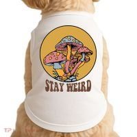 Funny Stay Weird Mushroom Meme Doggie Tank thumb 0