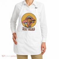 Funny Stay Weird Mushroom Meme Apron thumb 2