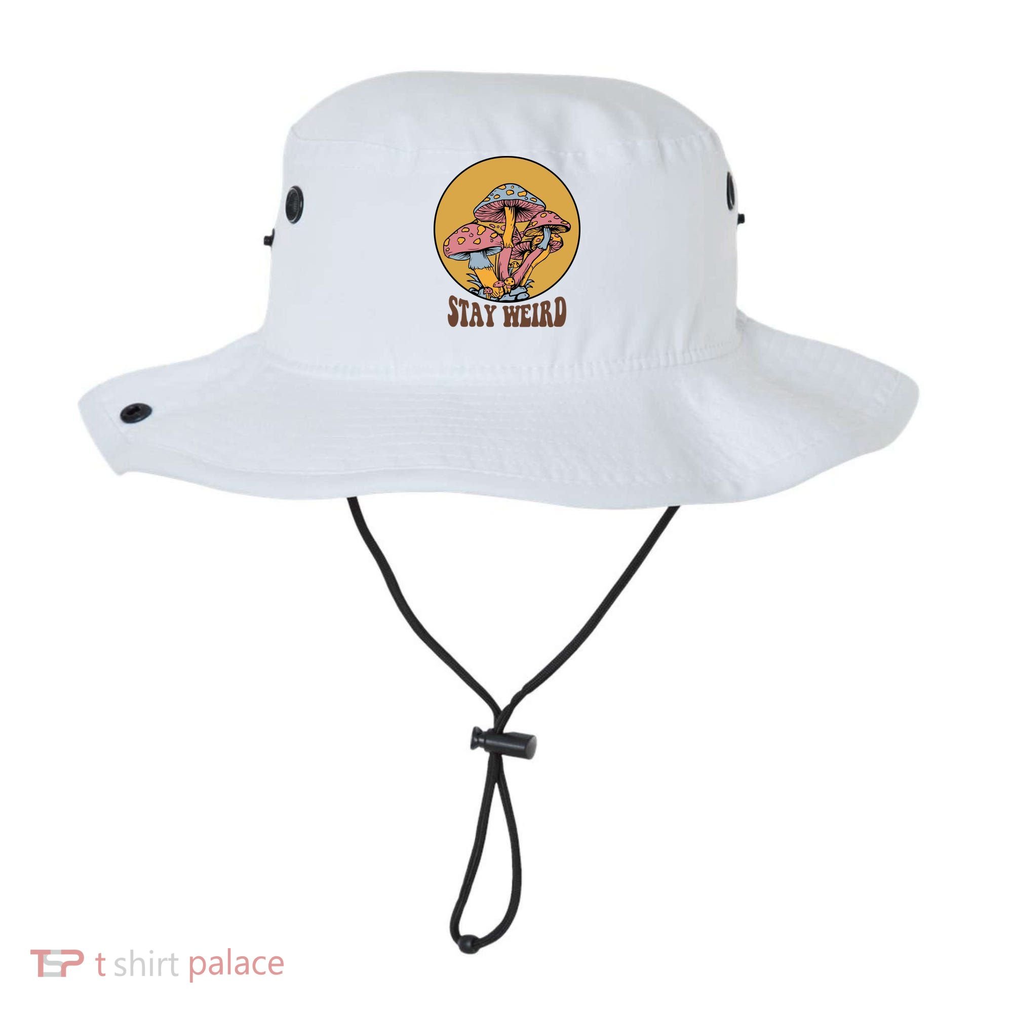 Funny Stay Weird Mushroom Meme Bucket Hat