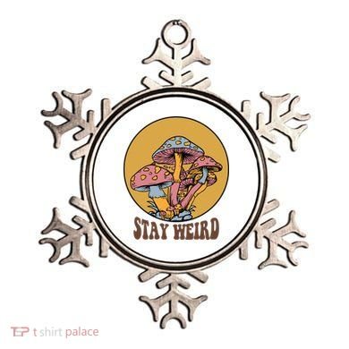 Funny Stay Weird Mushroom Meme Ornament