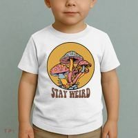 Funny Stay Weird Mushroom Meme Toddler T-Shirt thumb 2