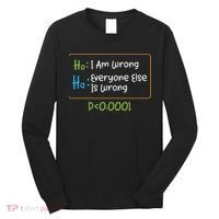 Funny Statistics Word Game Ich Bin Falsch, Alle Anderen Long Sleeve Shirt thumb 0