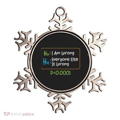 Funny Statistics Word Game Ich Bin Falsch, Alle Anderen Ornament