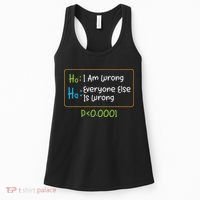 Funny Statistics Word Game Ich Bin Falsch, Alle Anderen Women's Tank Top thumb 0