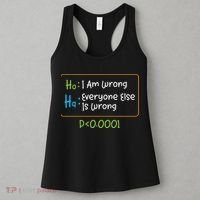 Funny Statistics Word Game Ich Bin Falsch, Alle Anderen Women's Tank Top thumb 3