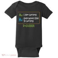 Funny Statistics Word Game Ich Bin Falsch, Alle Anderen Baby Bodysuit thumb 0