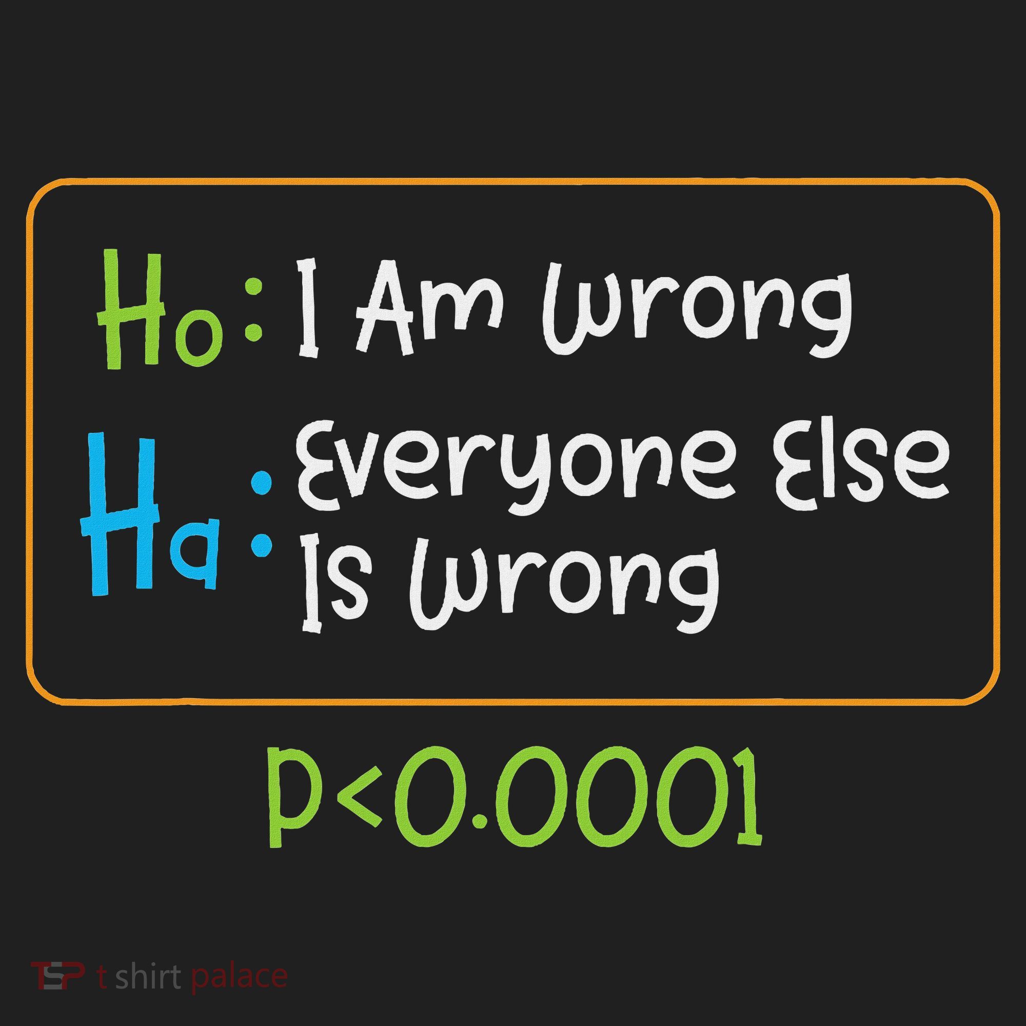 Funny Statistics Word Game Ich Bin Falsch, Alle Anderen Hat