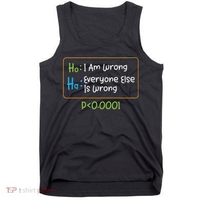 Funny Statistics Word Game Ich Bin Falsch, Alle Anderen Tank Top