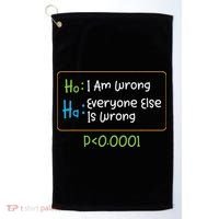 Funny Statistics Word Game Ich Bin Falsch, Alle Anderen Golf Towel thumb 0