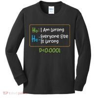 Funny Statistics Word Game Ich Bin Falsch, Alle Anderen Kids Long Sleeve Shirt thumb 0