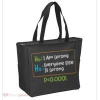 Funny Statistics Word Game Ich Bin Falsch, Alle Anderen Tote Bag thumb 2