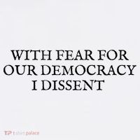 Fahson Store With Fear For Our Democracy I Dissent Kids Sweatshirt thumb 2