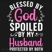 Funny Spoiled Wife Art For Husband Spoiled Wife Women's Hoodie thumb 2