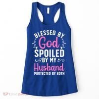 Funny Spoiled Wife Art For Husband Spoiled Wife Women's Tank Top thumb 0