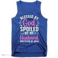 Funny Spoiled Wife Art For Husband Spoiled Wife Tank Top thumb 0
