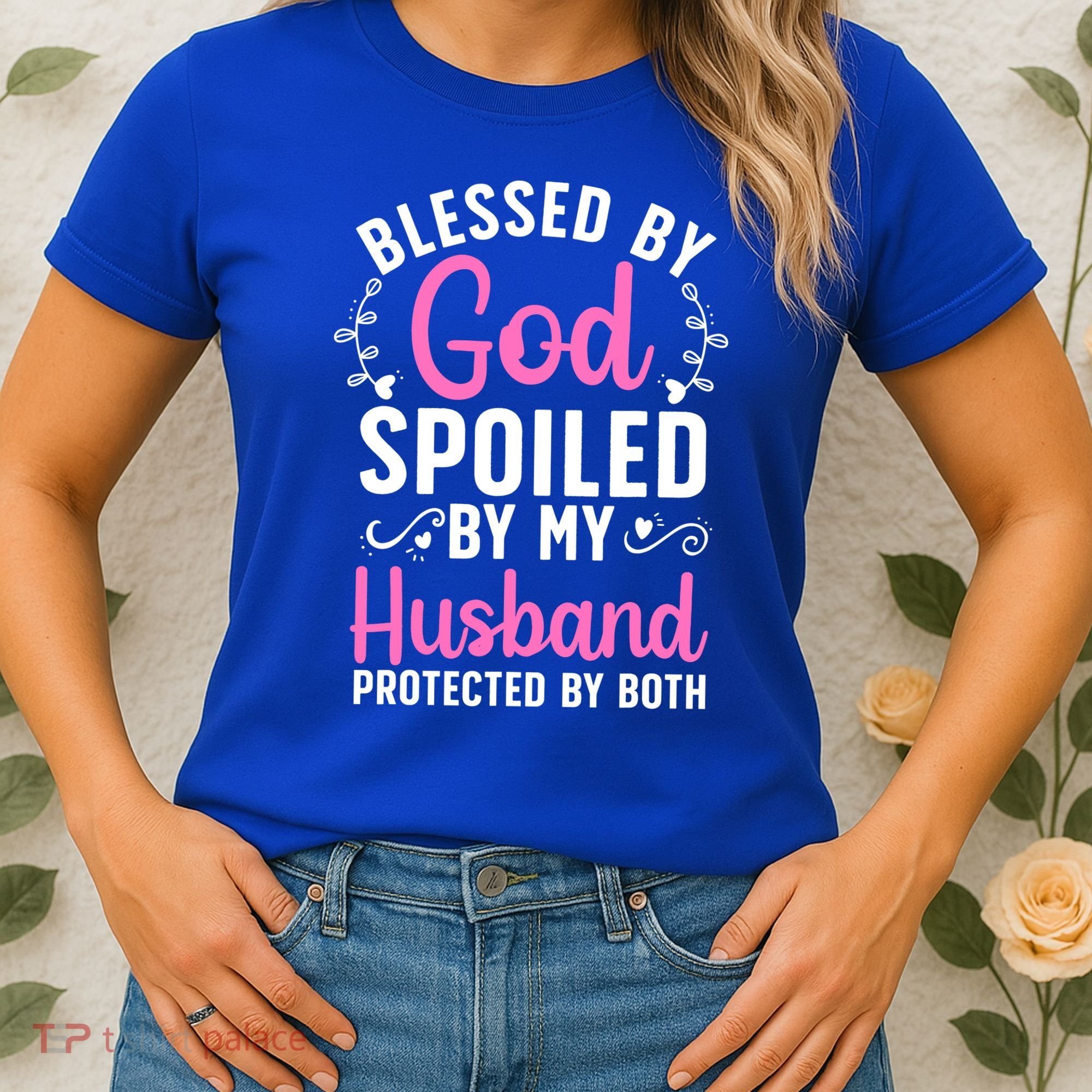 Funny Spoiled Wife Art For Husband Spoiled Wife Women's T-Shirt