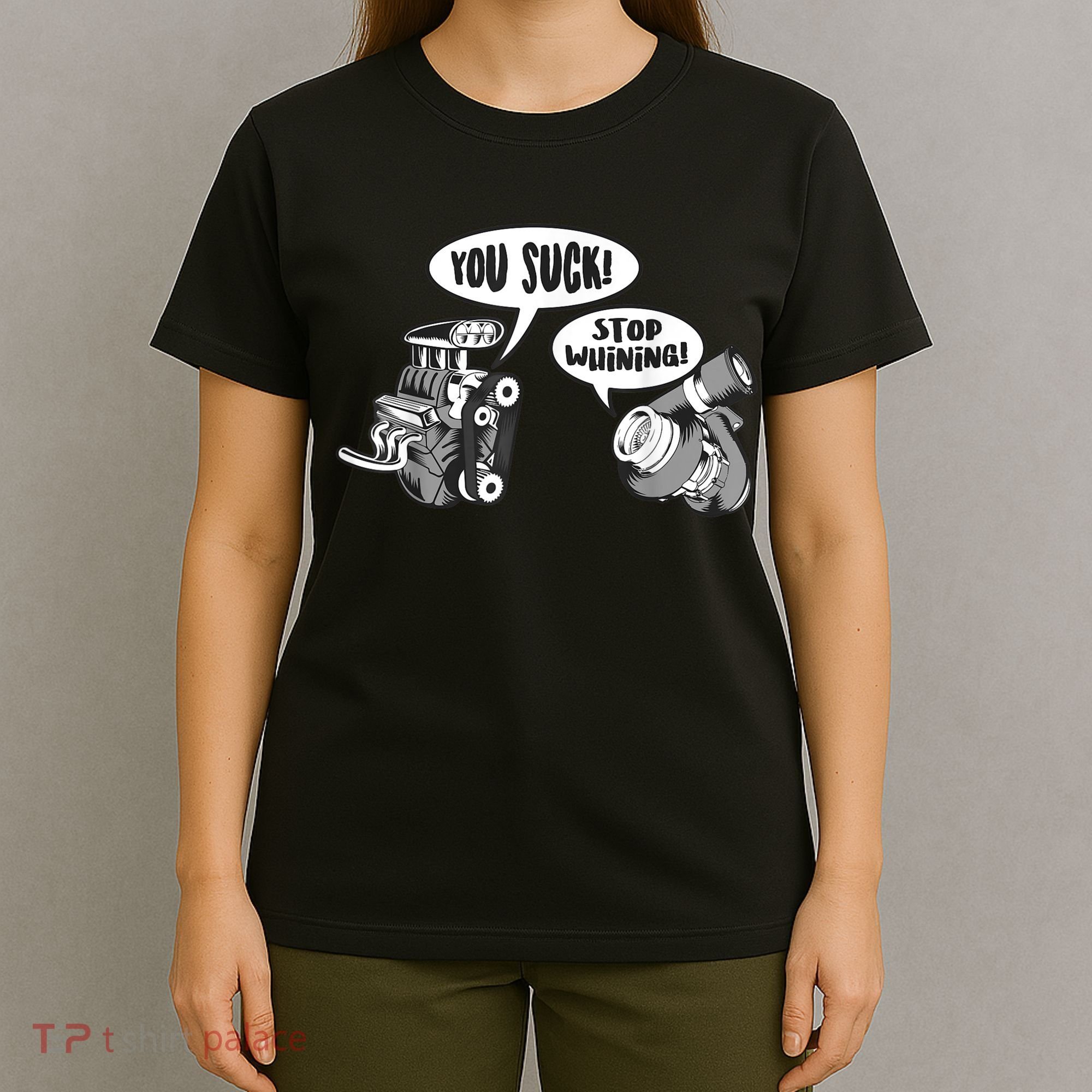 Funny Stop Whining Car Mechanic Precision Turbo For Men T-Shirt