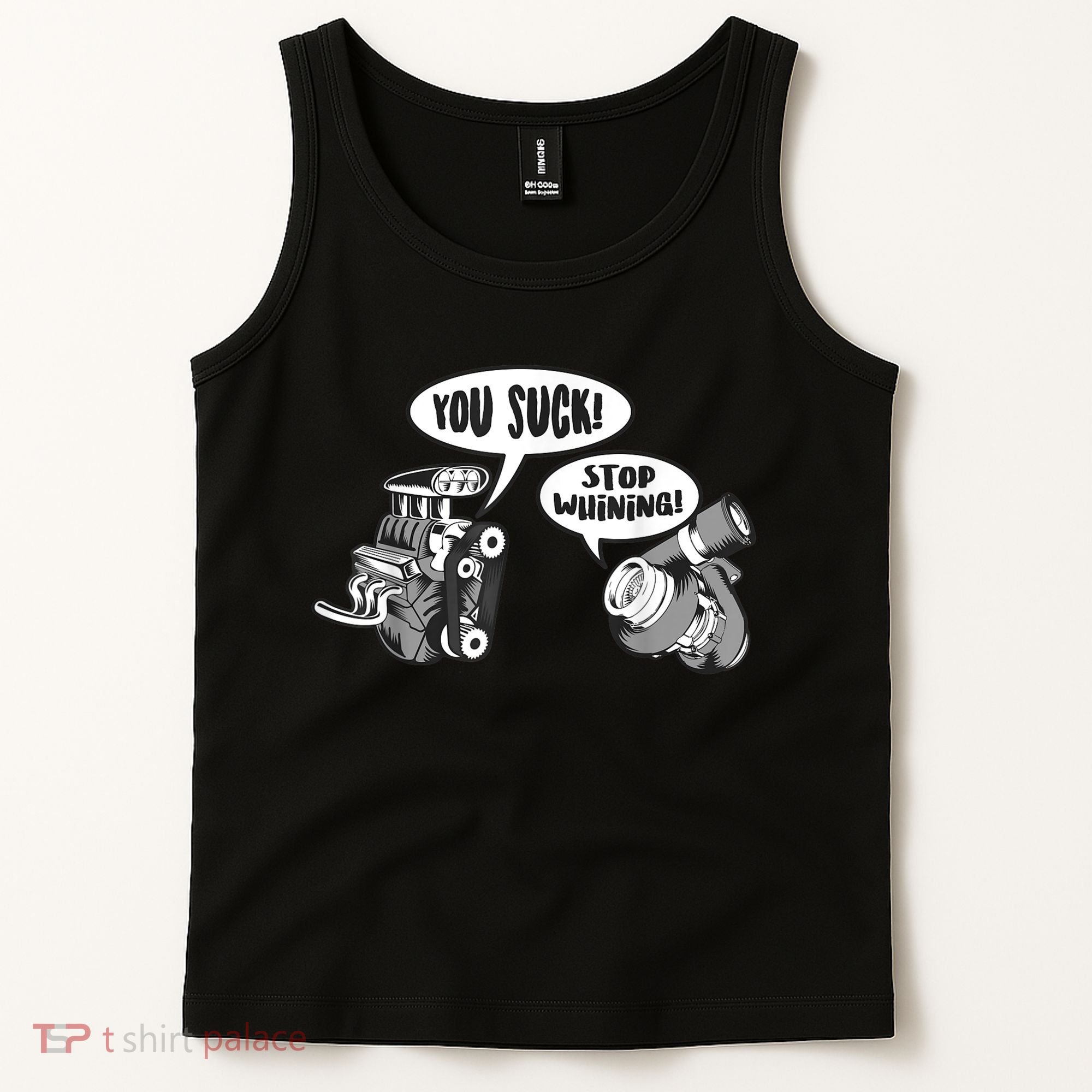 Funny Stop Whining Car Mechanic Precision Turbo For Men Tank Top
