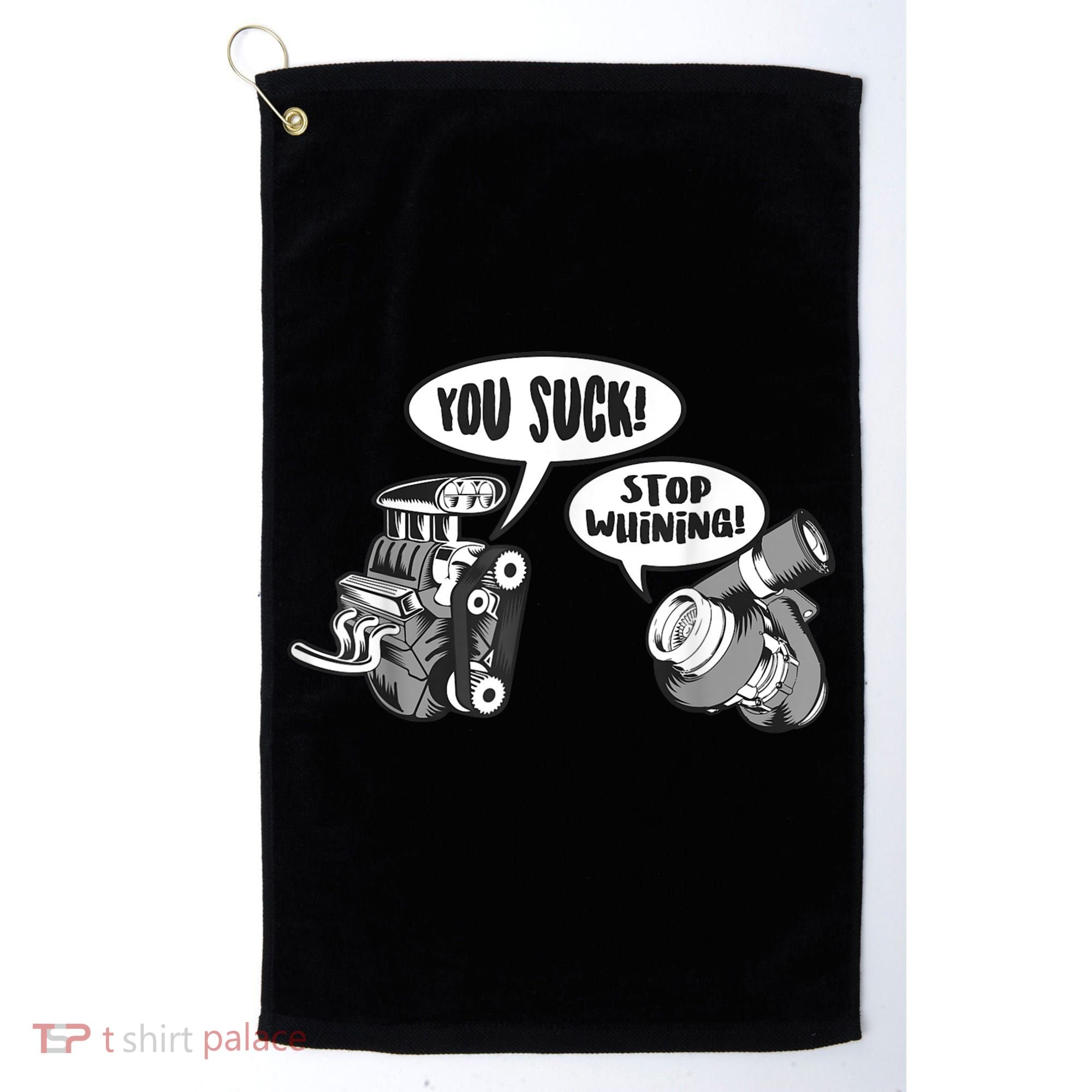 Funny Stop Whining Car Mechanic Precision Turbo For Men Golf Towel