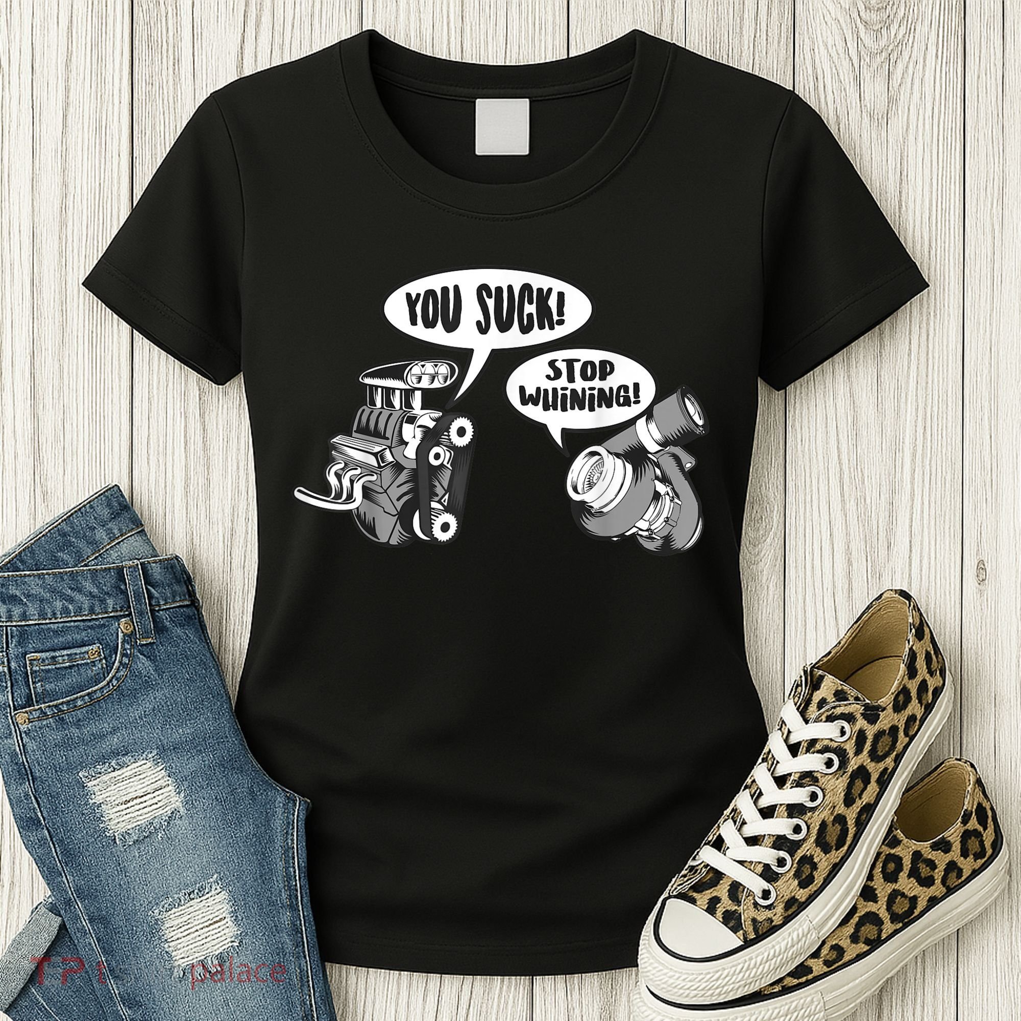 Funny Stop Whining Car Mechanic Precision Turbo For Men Women's T-Shirt