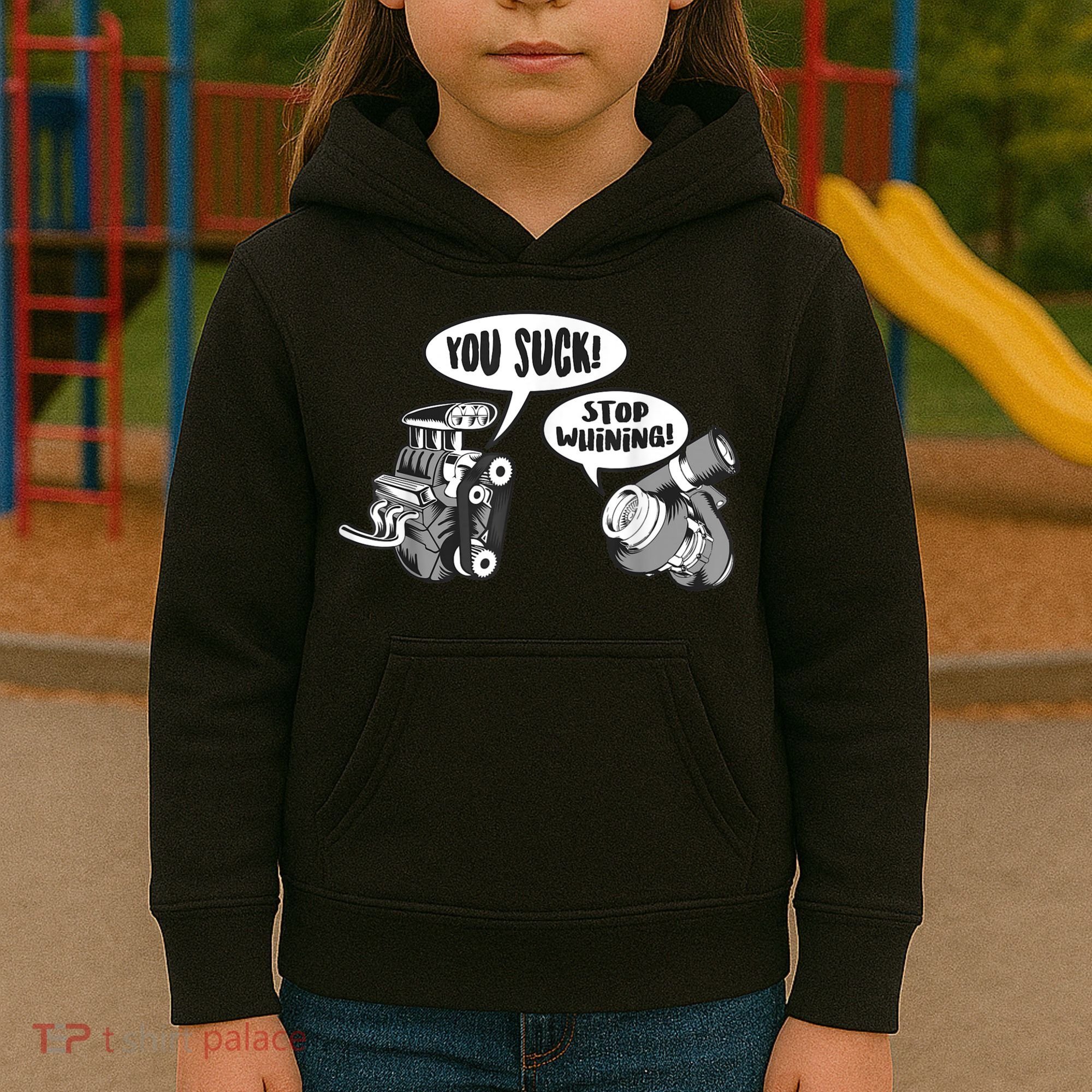 Funny Stop Whining Car Mechanic Precision Turbo For Men Kids Hoodie