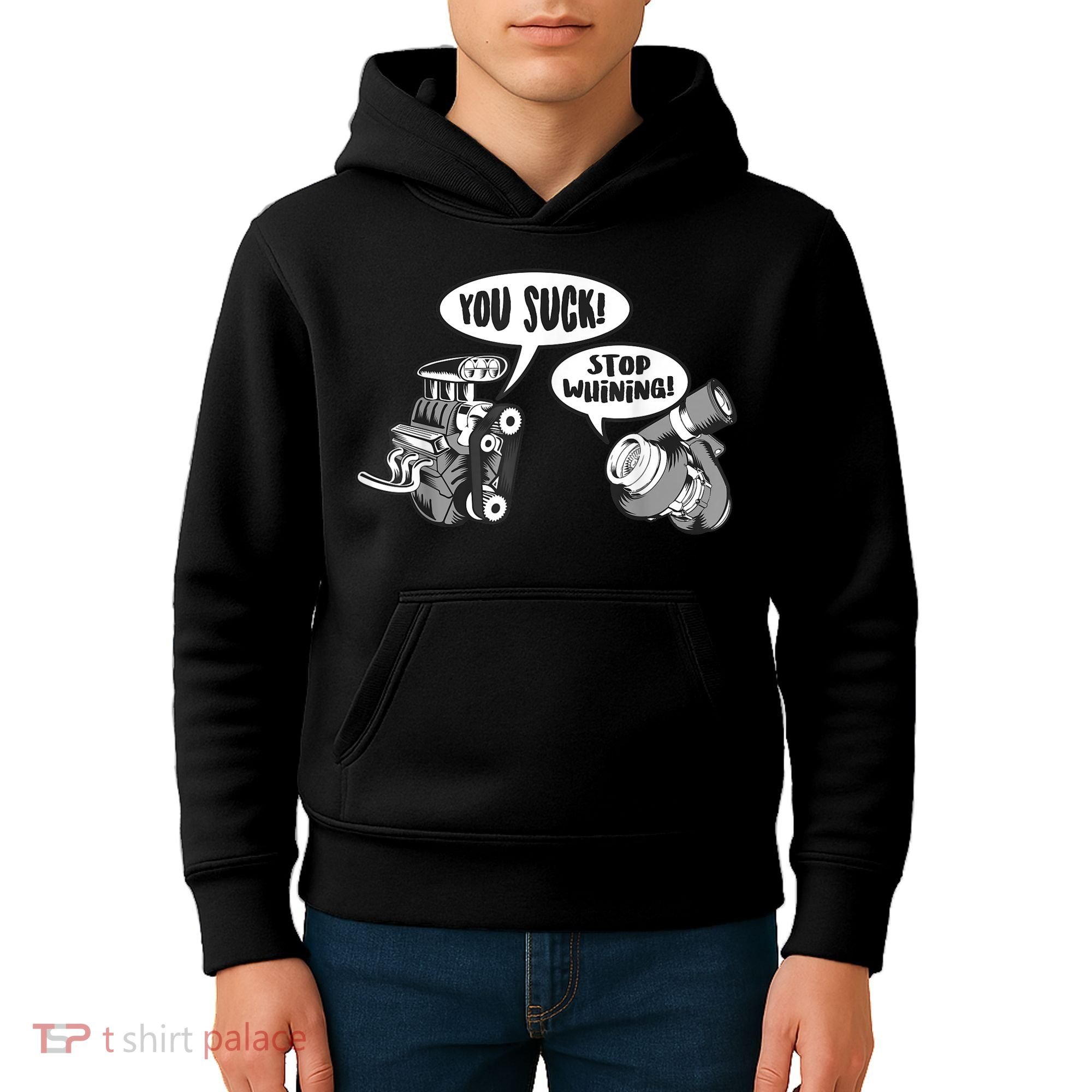 Funny Stop Whining Car Mechanic Precision Turbo For Men Kids Hoodie