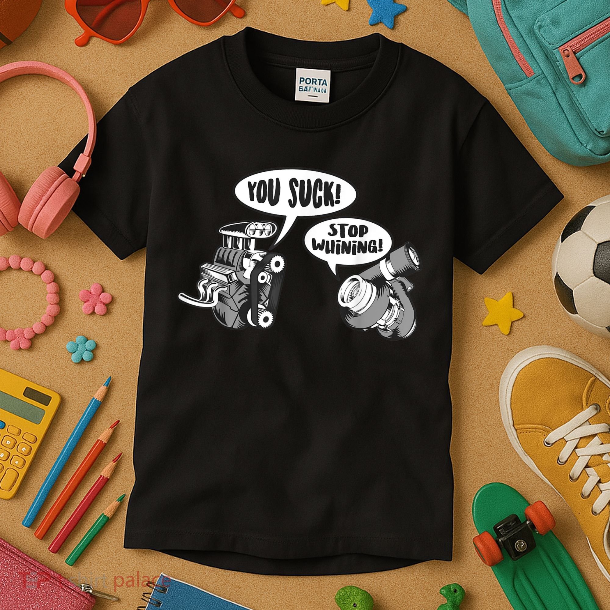 Funny Stop Whining Car Mechanic Precision Turbo For Men Kids T-Shirt