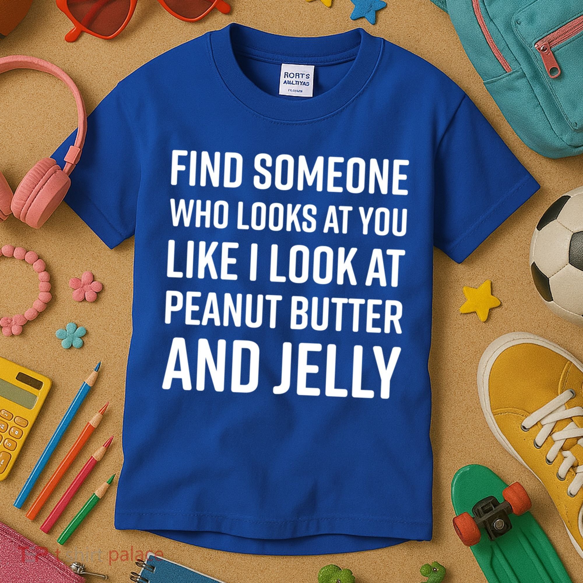 Find Someone Who Looks At You Meme Gift Peanut Butter And Jelly Gift Kids T-Shirt