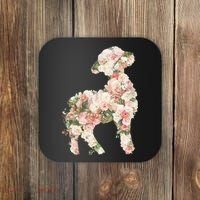 Floral Spring Women Flower Lamb Coaster thumb 0