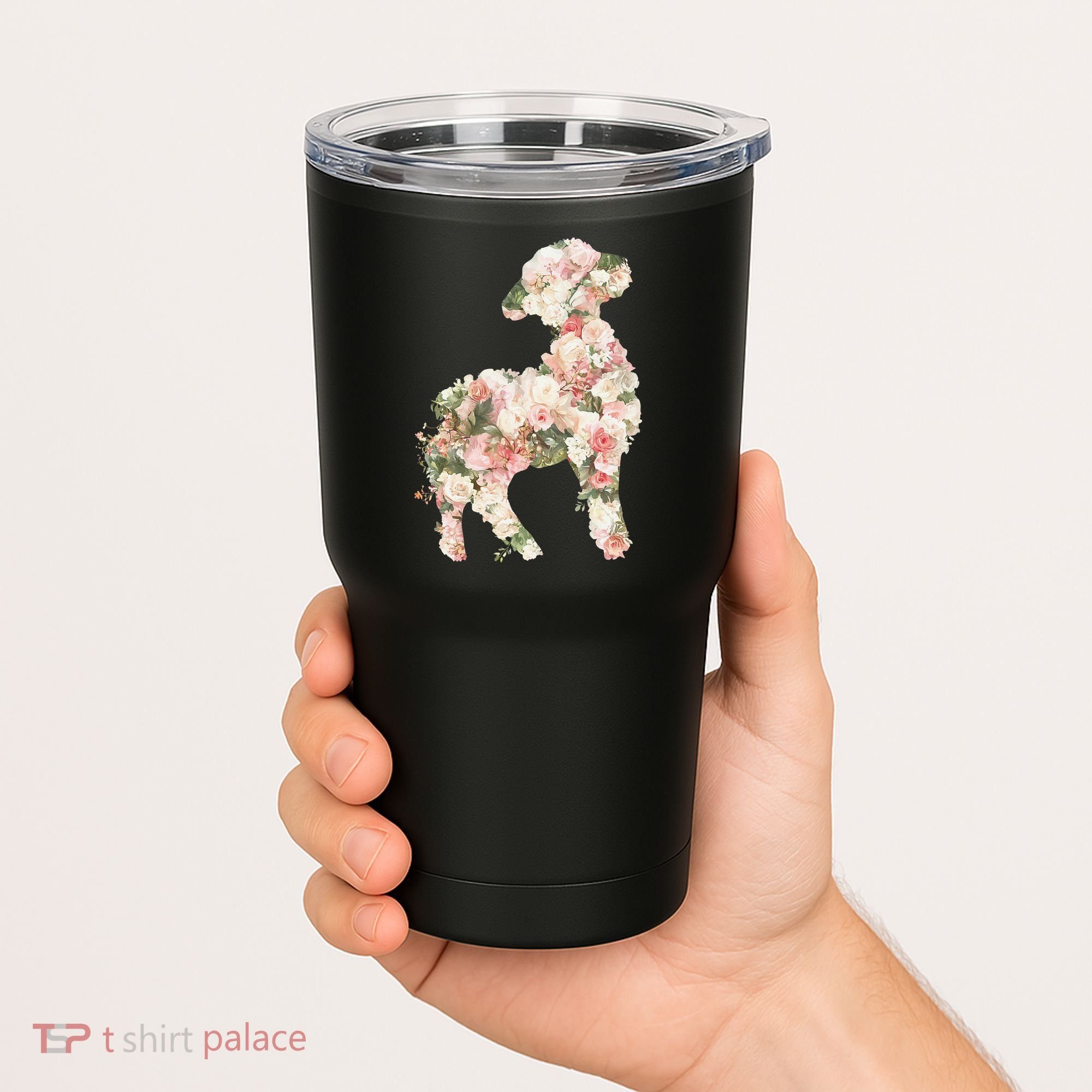 Floral Spring Women Flower Lamb Tumbler