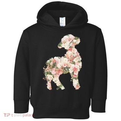 Floral Spring Women Flower Lamb Toddler Hoodie