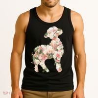 Floral Spring Women Flower Lamb Tank Top thumb 3