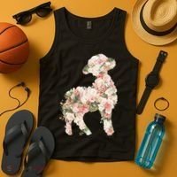Floral Spring Women Flower Lamb Tank Top thumb 4