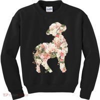 Floral Spring Women Flower Lamb Kids Sweatshirt thumb 0