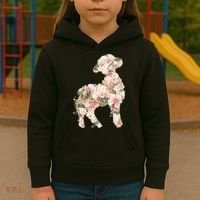 Floral Spring Women Flower Lamb Kids Hoodie thumb 3