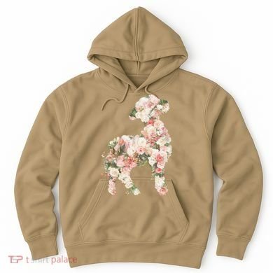 Floral Spring Women Flower Lamb Hoodie