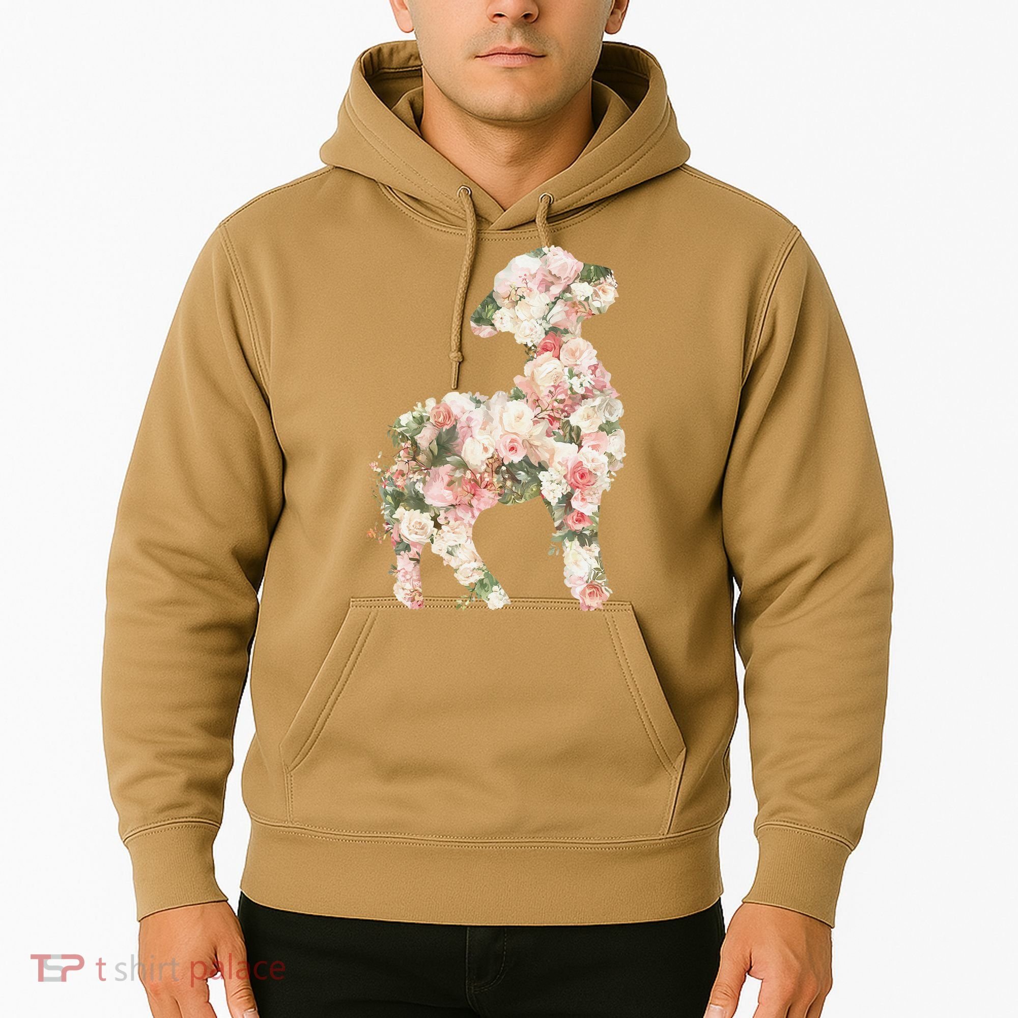 Floral Spring Women Flower Lamb Hoodie
